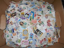 Worldwide foreign stamp mix - Five pounds (80 oz) off-paper - bulk lot picture