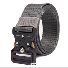 Men's Military Tactical Belt Quick Release Buckle Adjustable Nylon Camo 47in New picture
