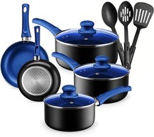 All-In-One 11-Piece Nonstick Pots and Pans Set with Vented Lids and Easy Cleanup picture