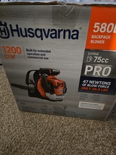 Husqvarna 580BTS 75.6cc 2-Stroke Gasoline Backpack Leaf Blower Orange/Black picture