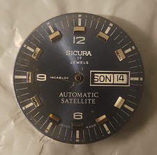 Sicura Automatic Satellite 17J Automatic Movement CAL 1239-21, W/German Day Dial picture