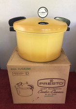 Vintage PRESTO Cast Aluminum Cooker-Canner 16 QT Harvest Gold 01/CA16H w/ Box picture