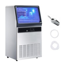 Uimoso 130Lbs Commercial Ice Maker Undercounter Freestanding Ice Cube Machine picture