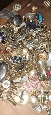 6x4x3 Box of Miscellaneous Costume Jewelry Mixed Lot Wearable  picture