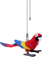 Parrot Ceiling Fan Pull Chain,12in Vivid Bird Fan String Pulls Charm Extension picture