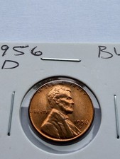 🔥GREAT FIND - COLLECTOR EDITION - 1956-D Lincoln Wheat Penny 1 Cent BU Red picture
