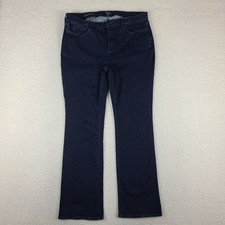 Not Your Daughter Jeans Womens 14 Blue Barbara Boot Cut Dark Wash NYDJ Denim picture