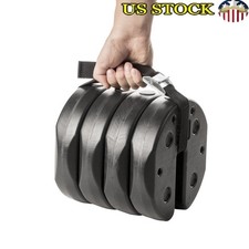 30 lb Canopy Weight Set of 4 Interlocking Tent Weights W/ Carry Strap Handle New picture