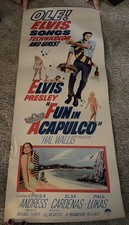 Vintage 1963 Elvis Presley Fun in Acapulco Insert Movie Poster Original 14x36 picture