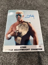 STING Wrestling WWE WWF WCW Champion SIGNED Autographed 11X14 Photo PSA COA picture