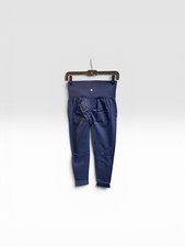 🆕 NWT Halara Navy Seamless Scrunch Butt Leggings L 7/8 High Waisted Yoga Pants picture