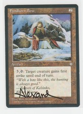 Magic the Gathering ~ Fyndhorn Bow ~ M/NM ~ Ice Age ~ Signed by Artist picture