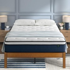 ZINUS 10 INCH COMFORT SUPPORT HYBRID MATTRESS [NEW VERSION], QUEEN, -  WHITE picture