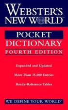 Webster's New World Pocket Dictionary, Fourth Edition - Vinyl Bound - VERY GOOD picture