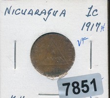 NICARAGUA - 1  CENTAVO - 1917-H - #7851 picture