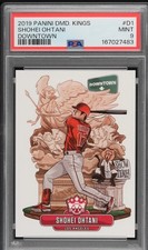 Panini 2019 Diamond Kings Downtown Shohei Ohtani Angels #D1 PSA 9 CHASE HIT⬇️ picture