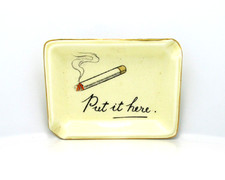 Vintage 🇬🇧PUT IT HERE🇬🇧 Royal Winton English Trinket Dish/Ashtray - Rare picture