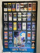 Vtg 1994 Action Images 24x36” New Super Ticket Poster picture