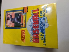 One Box 1990 Score Baseball   FACTORY SEALED Box BO JACKSON, THOMAS RC MINT picture