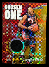 Dwyane Wade 2005-06 Topps Chrome Chosen One Game Used  X-Fractor SP /25 Heat picture