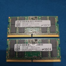 32GB (2 x 16GB) Micron DDR5-5600 PC5-44800 1Rx8 SODIMM MTC8C1084S1SC56BD1 - 9052 picture