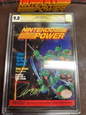 Signed Nintendo Power CGC SS 9.0 Signature SIGNED TMNT Ninja Turtles 2 3 JSC NM picture