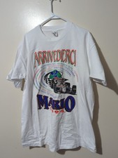 Vtg 90s Mario Andretti 1994 Arrivederci Racing T-Shirt IndyCar Nascar Sz XL S53 picture