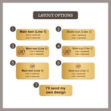 Personalized Name Tag Badge Identification Customized with Text & Logos picture