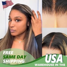 4/27 Honey Blonde 5x5 Straight 200% Density Transparent Lace Homen Hair picture