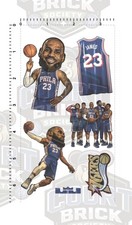 Lebron James NBA Sticker Sheet Philadelphia 76ers King James Philly 6 Stickers picture