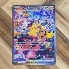 Pokemon 30th Celebration Pikachu Ex 150/128 Special Illustration Rare SIR NIGHT picture