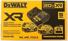 Dewalt 20V DCB205-2CK Starter Kit 2) DCB205 5.0 Batteries, Rapid Charger & Bag picture