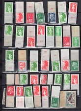 France 1955-1967 Collection of 40 Plate Plate Number Coils all NH picture