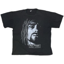 Vintage Euro Bootleg 90's Kurt Cobain Nirvana XL RARE picture
