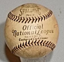 VINTAGE 1928-33 NATIONAL LEAGUE SPALDING JOHN A HEYDLER  BASEBALL  picture