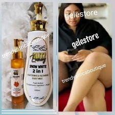 IMPROVED 2pcs Glitzluxury Snowwhite Lightening Body Lotion & Body OIL 👌set picture