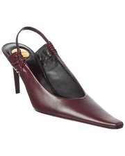 Saint Laurent Anne Marie Leather Slingback Pump Women's picture