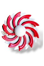 Vintage 1960s Mod Enamel Flower Brooch Lot – Set of 4 Pins in Red, White, Blue & picture