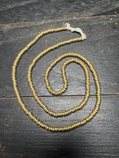Handmade 4mm x 1.5mm Nepal Brass Spacer Beads: African Style Jewelry Supplies picture