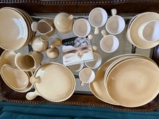 Vintage Red Wing Town and Country beige Eva Zeisel 42 piece set (1940's) picture
