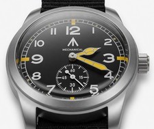Toujours Pret Mechanical Dirty Dozen Military watch Blasted Stainless steel 39mm picture