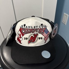 VTG 1995 Stanley Cup Champions New Jersey Devils NHL Starter Snapback Hat New picture