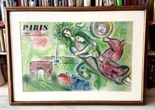 MARC CHAGALL 1965 Paris L'Opera Romeo & Juliet orig. Lithograph; framed, 49
