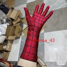 Long Amazing Spider-Man 2 Adult 3D Gloves Spiderman Cos Costume Accessory Gifts picture