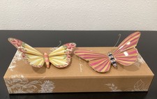 Mackenzie Childs Butterfly Duo Wall Decor Garden 7