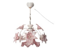 1980s Murano Vintage Chandelier  Daisies  Pink Floral Glass Romantic picture