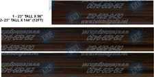DARK OAK Universal Wood Grain Decal Wrap for station wagons, cars, trucks, SUV picture