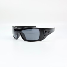 Oakley Batwolf OO9101 Black Frame Grey Lens Shield Sunglasses New With Case picture