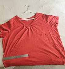 30/32 3x Woman Within Plus Size women's Rust V-Neck T-Shirt picture