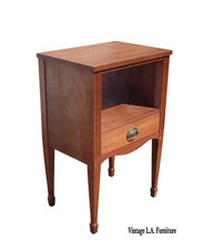 LH40 Vintage Kindel French Country Entry Side Table w One Drawer picture